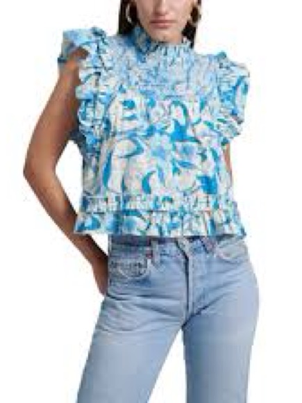 Love The Label Simona Priya Top-Blue
